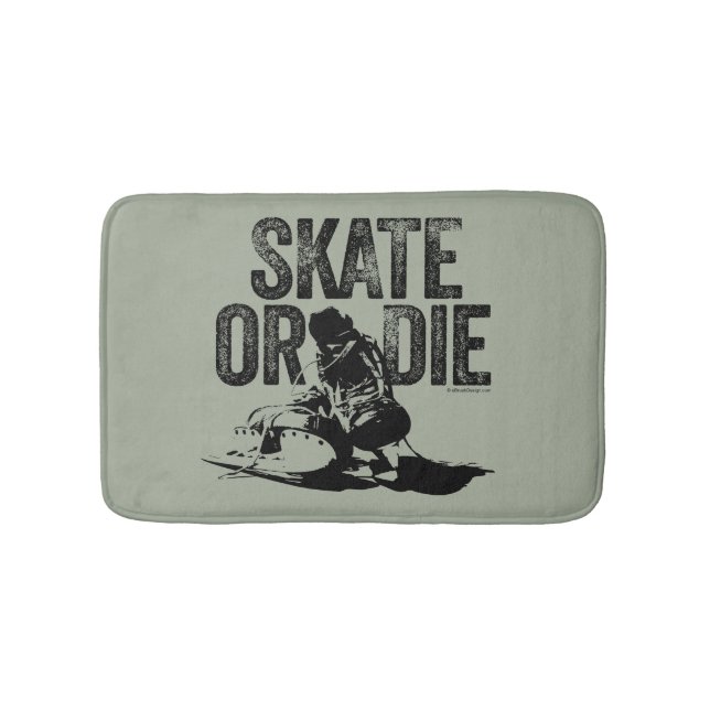 Skate Or Die (Hockey) Bath Mat (Front)