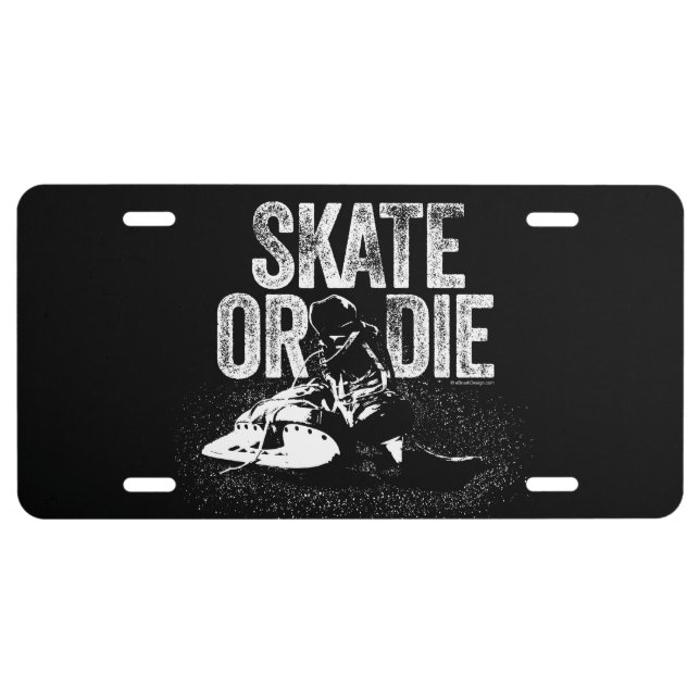 Skate Or Die (Hockey) License Plate (Front)