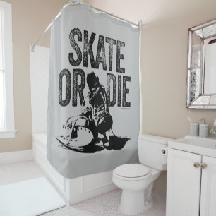 Skate Or Die (Hockey) Shower Curtain