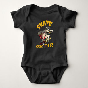Skate or die Skateboarder Girl Baby Bodysuit