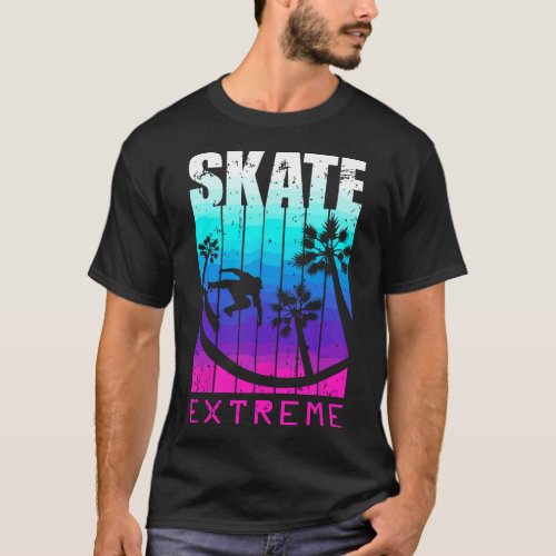 Skate Or Die Skateboarding Street Extreme Attitud T_Shirt