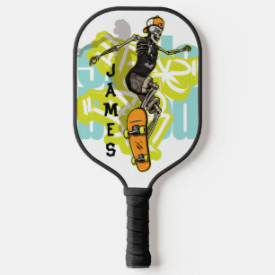 Skate or Die: The Undead Shredder Customized Pickleball Paddle