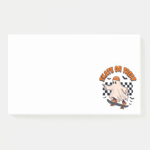 Skate or Treat Ghost Halloween Post-it Notes