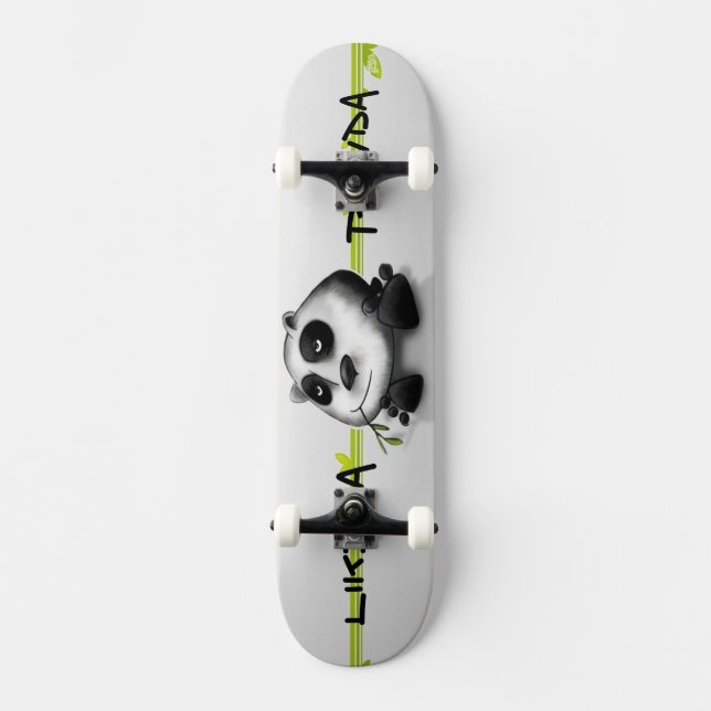 Skate Panda Skateboard Deck (Front)