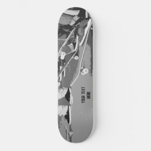 Skate Park Black & White Photo – Teen Skater Gift Skateboard