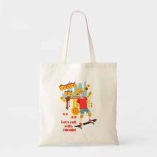Skate Park Fun Boy Birthday Party Tote Bag