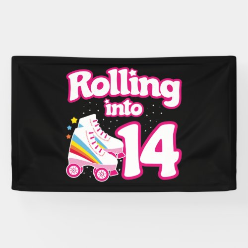 Skate Party _ 14th Birthday Party _ Roller Skating Banner