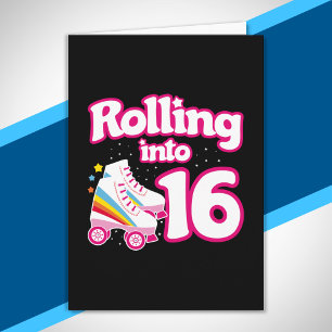 Skate Party - 16th Birthday Party - Roller Skating Card