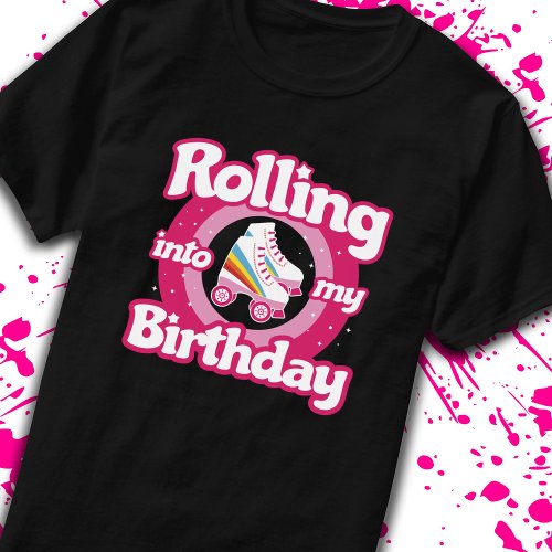 Skate Party _ Roller Rink Roller Skating Birthday T_Shirt