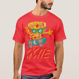 Skate Pizza delicious italian flatbread T-Shirt