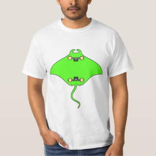 SKATE RAY STINGRAY SKATEBOARD FISHING FUN FUNNY T-Shirt