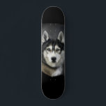 Skate Robusto Dog Siberian Husky Table Skateboard<br><div class="desc">The skateboard has a design characterized by the representation of a sturdy Siberian dog Husky. The skateboard displays the illustration that captures the distinctive appearance of this dog breed, known for its dense fur, pointed ears, and athletic appearance. The design aims to convey the strength and resistance associated with the...</div>