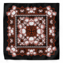 Skate Rock red/blk Bandana