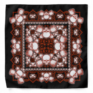 Skate Rock red/blk Bandana
