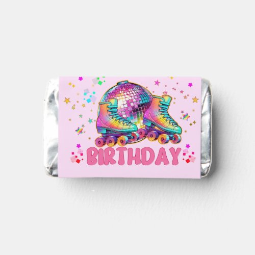 Skate Roller Disco Birthday Girl Matching Hersheys Miniatures