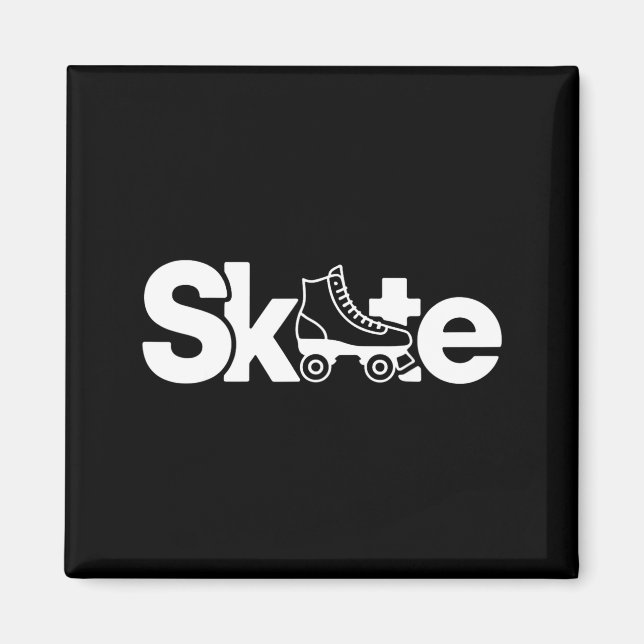 Skate Roller Skate Roller Skating Roller Skater  Magnet (Front)