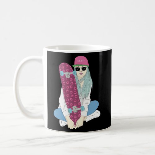 Skate Skateboard Skateboarding Do A Kickflip Coffee Mug
