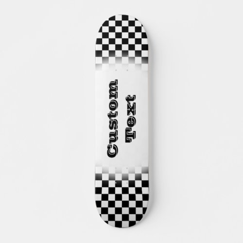 Skate_skateboards Checker Pattern_black and white  Skateboard