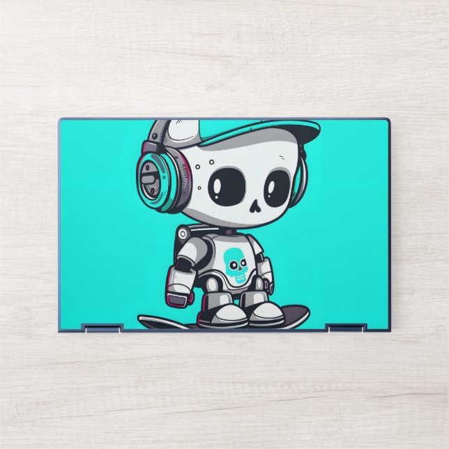 Skate SkullBot HP Laptop Skin (Front)
