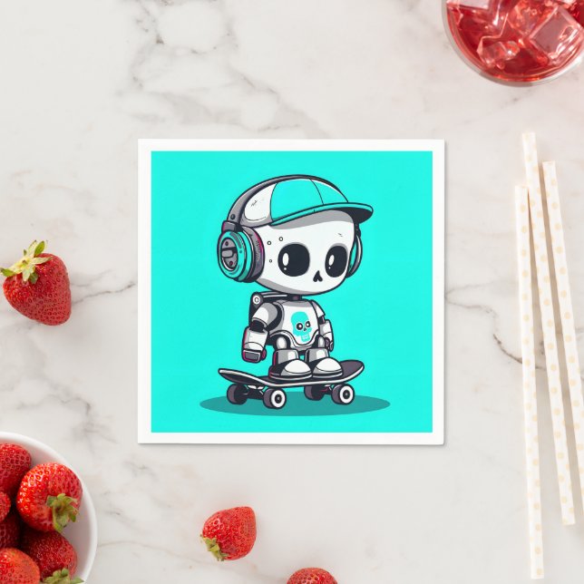 Skate SkullBot Napkins (Insitu)