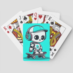 Skate SkullBot Poker Cards