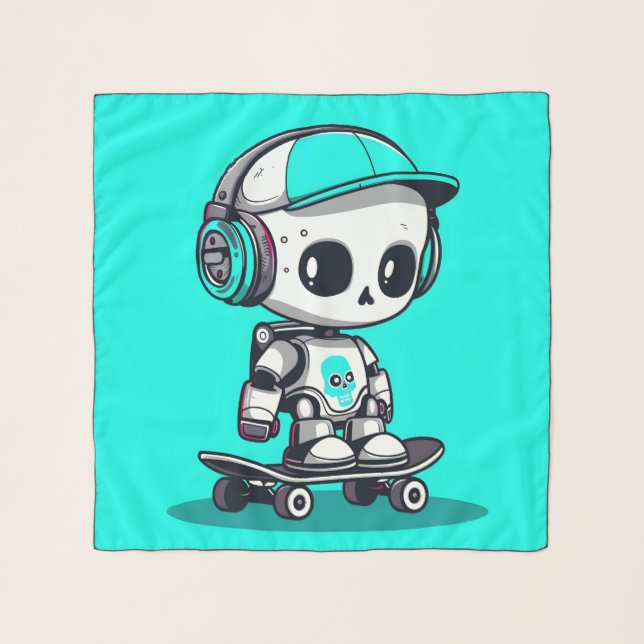 Skate SkullBot Scarf (Front)