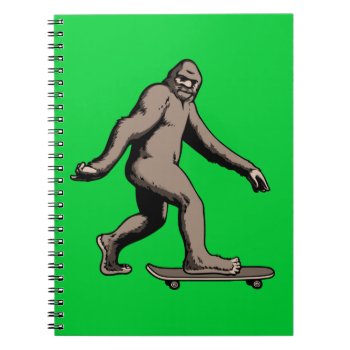 Skate Squatch Notebook by kbilltv at Zazzle