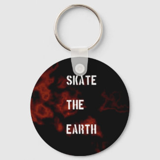 Skate The Earth Keychain