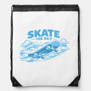 Skate The Sky – Blue Drift Drawstring Bag