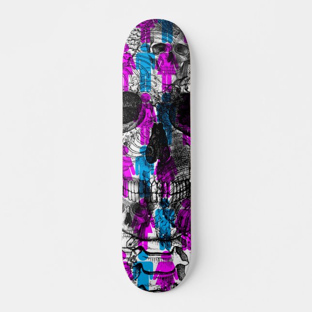 Skate to Death...Earn more Chicks Skateboard Deck (Front)