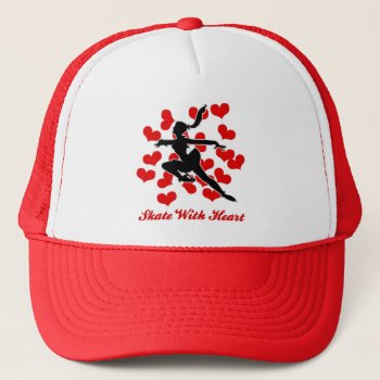 Skate With Heart Cap by Baysideimages at Zazzle