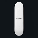 Skateboard, 7¾" Deck<br><div class="desc">White skateboard deck with great pop and durability. Cheap and affordable for any skater looking to bust some tricks without going broke.</div>