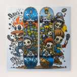 Skateboard Adventure Art Puzzle