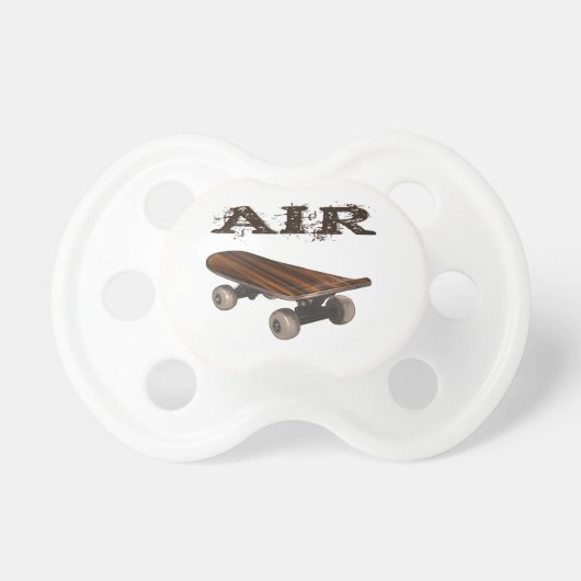 Skateboard Air teen kids men skateboarder Pacifier (Front)