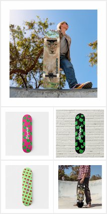 Skateboard art