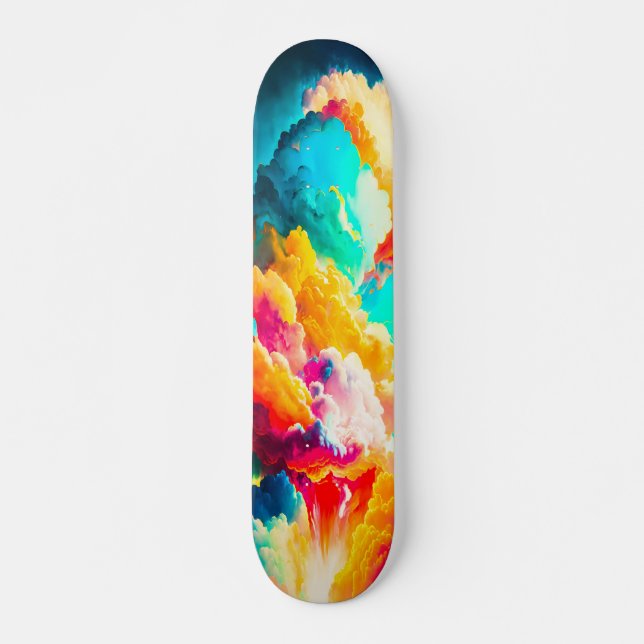 Skateboard Arte Abstracto Vistosa Fantasía (Front)