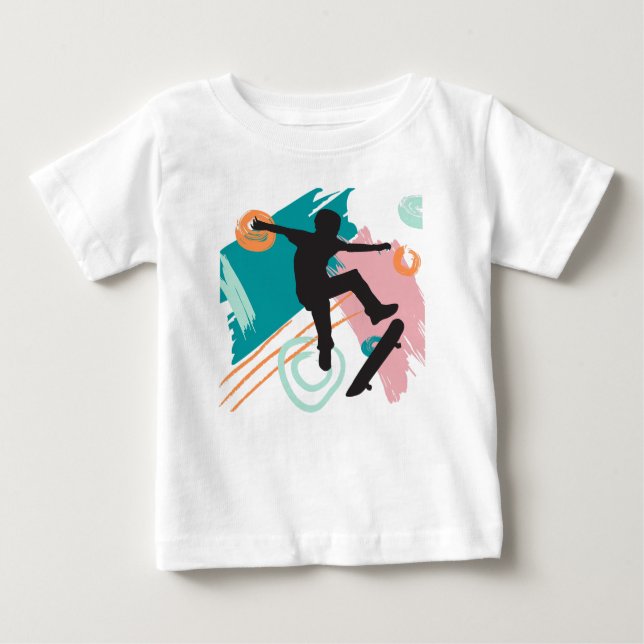 Skateboard Baby T-Shirt (Front)