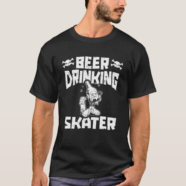 Skateboard Beer T-Shirt (Front)