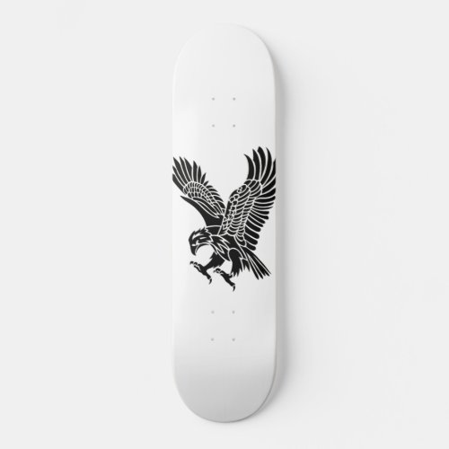 Skateboard _ Black and white Eagle