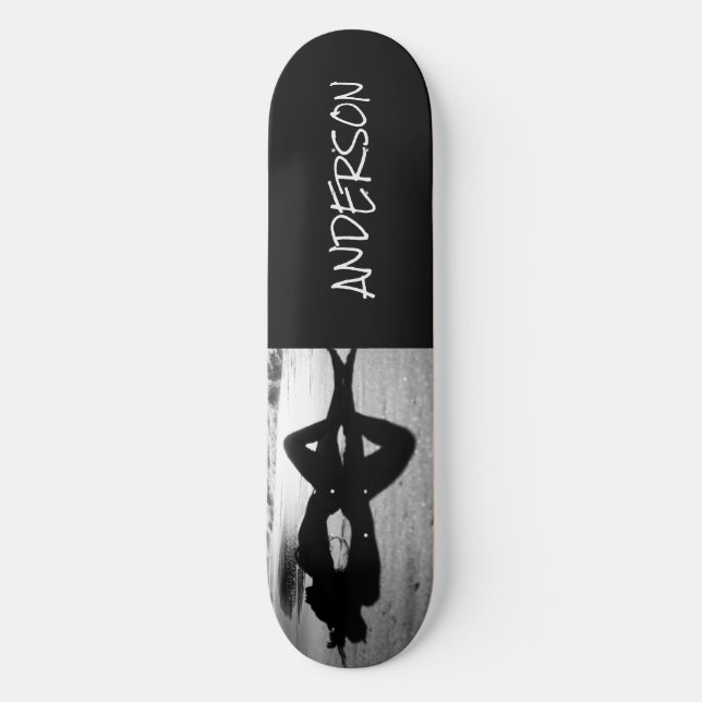 Skateboard Black Lady on Beach (Front)