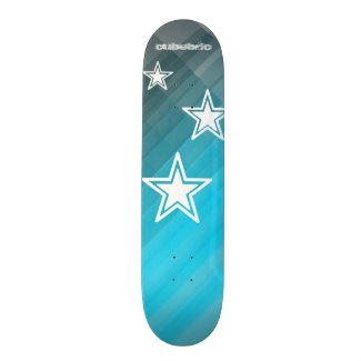 Skateboard Blue Stars Cubebric