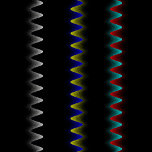 Skateboard Bright Gradient Threads<br><div class="desc">Night effect! Bright Gradient Threads,  or saw teeth for some!</div>