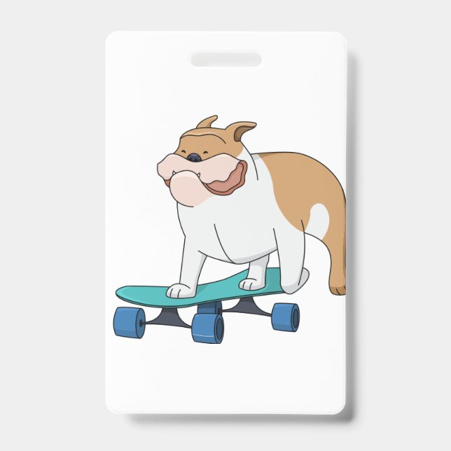 skateboard bulldog badge (Front)
