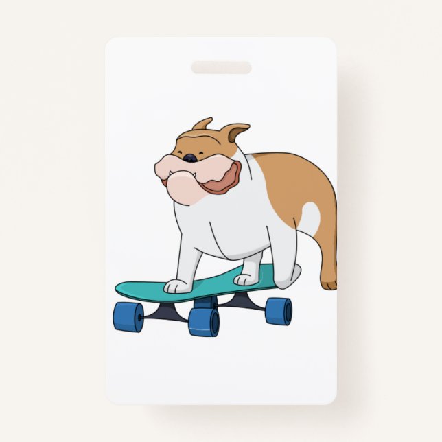 skateboard bulldog badge (Front)