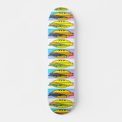 Skateboard Burger Deck