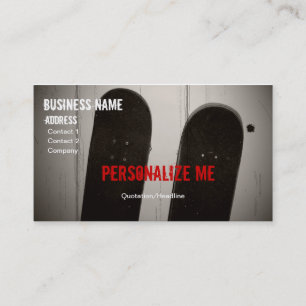 Skateboard business card (Personalize)