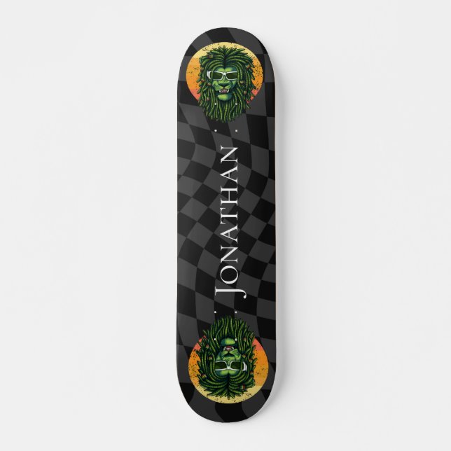  Skateboard Checkerboard Hippy Lion King   (Front)