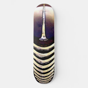 Skateboard Classic Car Chrome grille. Deck
