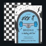 Skateboard Come Kick It Urban Sport Birthday Party Invitation<br><div class="desc">Skateboard Come Kick It Urban Sport Birthday Party Invitation
All designs are © PIXEL PERFECTION PARTY LTD</div>
