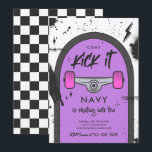 Skateboard Come Kick It Urban Sport Birthday Party Invitation<br><div class="desc">Skateboard Come Kick It Urban Sport Birthday Party Invitation
All designs are © PIXEL PERFECTION PARTY LTD</div>